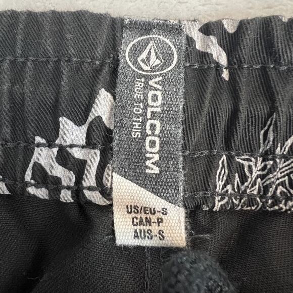 Volcom Pants Mens Small Black Elastic Waist Artist Vaderetro Skater Punk Y2K - Picture 7 of 12